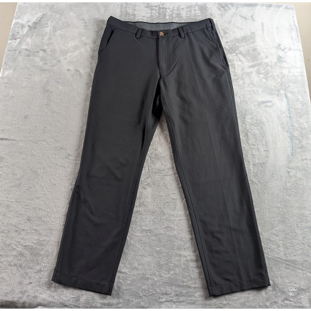 SCOTTeVEST Pants Mens 36x30 Black Covert Cargo Chino 10 Pockets Performance